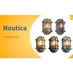 QAZQA Gartenbeleuchtung|Außenwandleuchten*Außenwandleuchte Silber Oval IP44 - Noutica