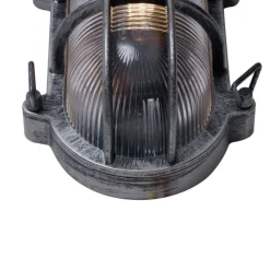 QAZQA Gartenbeleuchtung|Außenwandleuchten*Außenwandleuchte Silber Oval IP44 - Noutica