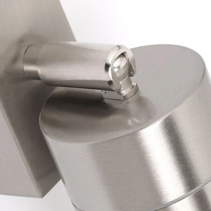 QAZQA Gartenbeleuchtung|Außenwandleuchten*Außenwandleuchte Stahl IP44 dreh- und neigbar - Solo