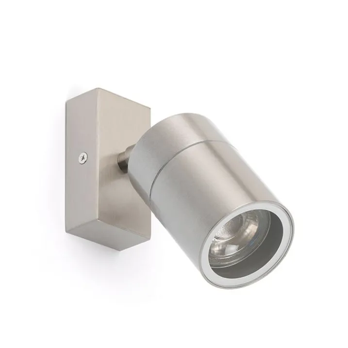 QAZQA Gartenbeleuchtung|Außenwandleuchten*Außenwandleuchte Stahl IP44 dreh- und neigbar - Solo