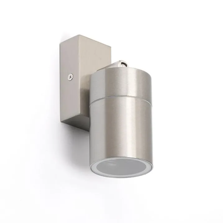 QAZQA Gartenbeleuchtung|Außenwandleuchten*Außenwandleuchte Stahl IP44 dreh- und neigbar - Solo