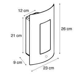 QAZQA Gartenbeleuchtung|Außenleuchten Mit Sensor*Außenwandleuchte Stahl IP44 Hell-Dunkel-Sensor - Emmerald 1