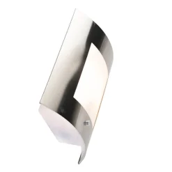 QAZQA Gartenbeleuchtung|Außenleuchten Mit Sensor*Außenwandleuchte Stahl IP44 Hell-Dunkel-Sensor - Emmerald 1