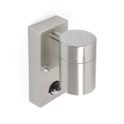 QAZQA Gartenbeleuchtung|Außenleuchten Mit Sensor*Außenwandleuchte Stahl IP44 mit Bewegungsmelder - Solo