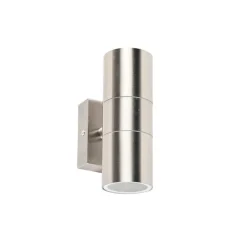 QAZQA Gartenbeleuchtung|Außenwandleuchten*Außenwandleuchte Stahl IP44 - Duo