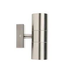 QAZQA Gartenbeleuchtung|Außenwandleuchten*Außenwandleuchte Stahl IP44 - Duo