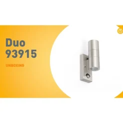 QAZQA Gartenbeleuchtung|Außenleuchten Mit Sensor*Außenwandleuchte Stahl 2-Licht IP44 mit Bewegungssensor - Duo