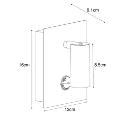 QAZQA Gartenbeleuchtung|Led-Außenleuchten*Außenwandleuchte weiß inkl. LED IP54 Bewegungssensor - Simon