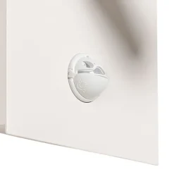 QAZQA Gartenbeleuchtung|Led-Außenleuchten*Außenwandleuchte weiß inkl. LED IP54 Bewegungssensor - Simon