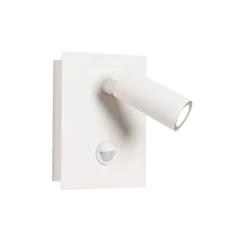 QAZQA Gartenbeleuchtung|Led-Außenleuchten*Außenwandleuchte weiß inkl. LED IP54 Bewegungssensor - Simon