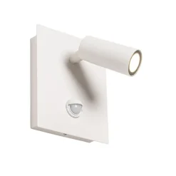 QAZQA Gartenbeleuchtung|Led-Außenleuchten*Außenwandleuchte weiß inkl. LED IP54 Bewegungssensor - Simon