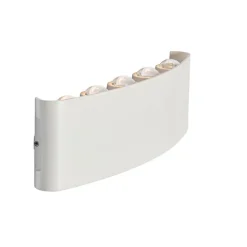 QAZQA Gartenbeleuchtung|Led-Außenleuchten*Außenwandleuchte weiß inkl. LED 10-flammig IP54 - Silly