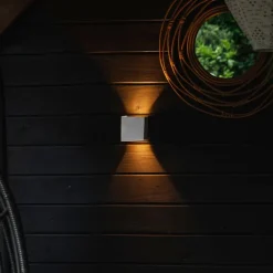 QAZQA Gartenbeleuchtung|Led-Außenleuchten*Außenwandleuchte weiß inkl. LED 2-flammig IP54 - Edwin