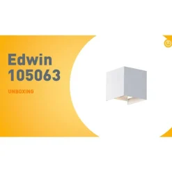 QAZQA Gartenbeleuchtung|Led-Außenleuchten*Außenwandleuchte weiß inkl. LED 2-flammig IP54 - Edwin