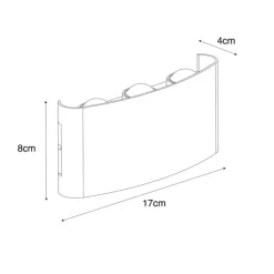 QAZQA Gartenbeleuchtung|Led-Außenleuchten*Außenwandleuchte weiß inkl. LED 6-flammig IP54 - Silly