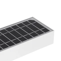 QAZQA Gartenbeleuchtung|Led-Außenleuchten*Außenwandleuchte weiß mit Abblendlicht und Solarsensor - Kayo