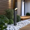 QAZQA Gartenbeleuchtung|Led-Außenleuchten*Außen-Wegeleuchte Dunkelgrau mit Bewegungssensor 60cm IP54 Solar - Judge