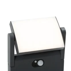 QAZQA Gartenbeleuchtung|Led-Außenleuchten*Außen-Wegeleuchte Dunkelgrau mit Bewegungssensor 60cm IP54 Solar - Judge