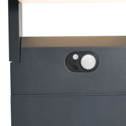 QAZQA Gartenbeleuchtung|Led-Außenleuchten*Außen-Wegeleuchte Dunkelgrau mit Bewegungssensor 60cm IP54 Solar - Judge