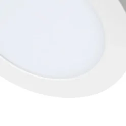 QAZQA Badezimmerlampen|Led-Außenleuchten*Aufbau- oder Einbaustrahler weiß 14 cm inkl. LED 3-Stufen-Dim-to-Warm mit Dip-Schalter - Trans