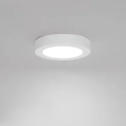 QAZQA Badezimmerlampen|Led-Außenleuchten*Aufbau- oder Einbaustrahler weiß 14 cm inkl. LED 3-Stufen-Dim-to-Warm mit Dip-Schalter - Trans