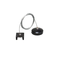 QAZQA Deckenstrahler|Aufbaustrahler*Aufhängeset für 3-Phasen Schiene schwarz - 3-phasig