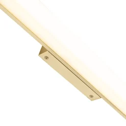 QAZQA Badezimmerlampen|Led-Wandleuchten*Badezimmer Wandleuchte Messing 92 cm inkl. LED IP44 - Cascada