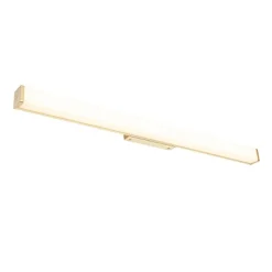 QAZQA Badezimmerlampen|Led-Wandleuchten*Badezimmer Wandleuchte Messing 92 cm inkl. LED IP44 - Cascada