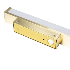 QAZQA Badezimmerlampen|Led-Wandleuchten*Badezimmer Wandleuchte Messing 32 cm inkl. LED IP44 - Cascada