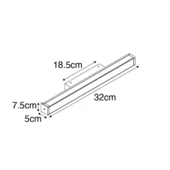 QAZQA Badezimmerlampen|Led-Wandleuchten*Badezimmer Wandleuchte Messing 32 cm inkl. LED IP44 - Cascada