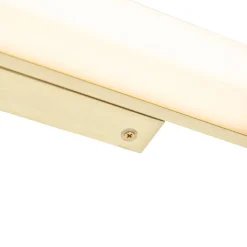 QAZQA Badezimmerlampen|Led-Wandleuchten*Badezimmer Wandleuchte Messing 32 cm inkl. LED IP44 - Cascada