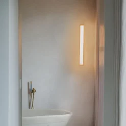 QAZQA Badezimmerlampen|Led-Wandleuchten*Badezimmer Wandleuchte Messing 62 cm inkl. LED IP44 - Cascada