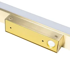 QAZQA Badezimmerlampen|Led-Wandleuchten*Badezimmer Wandleuchte Messing 62 cm inkl. LED IP44 - Cascada