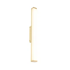 QAZQA Badezimmerlampen|Led-Wandleuchten*Badezimmer Wandleuchte Messing 62 cm inkl. LED IP44 - Cascada