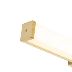 QAZQA Badezimmerlampen|Led-Wandleuchten*Badezimmer Wandleuchte Messing 62 cm inkl. LED IP44 - Cascada