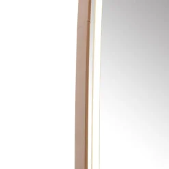 QAZQA Badezimmerlampen|Spiegel Mit Beleuchtung*Badezimmerspiegel Roségold inkl. LED und Touchdimmer - Geraldien