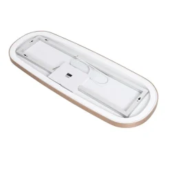 QAZQA Badezimmerlampen|Spiegel Mit Beleuchtung*Badezimmerspiegel Roségold inkl. LED und Touchdimmer - Geraldien