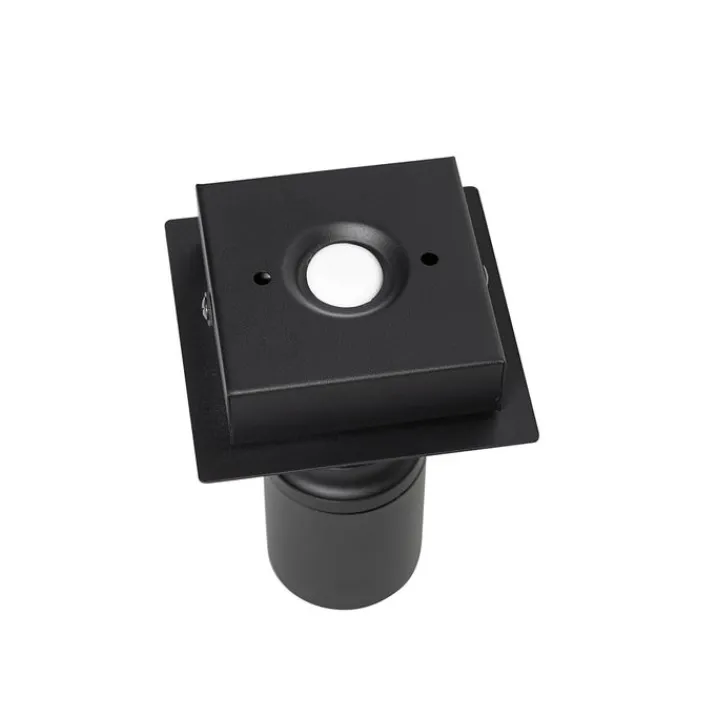 QAZQA Badezimmerlampen|Smarte Spots*Bad-Spot schwarz quadratisch IP44 inkl. Wifi GU10 - Ducha