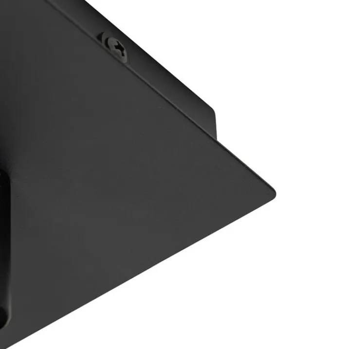 QAZQA Badezimmerlampen|Smarte Spots*Bad-Spot schwarz quadratisch IP44 inkl. Wifi GU10 - Ducha