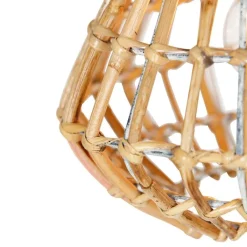 QAZQA Pendelleuchten|Wohnzimmerlampen*Bambus-Hängelampe mit weißem länglichem 3-Licht - Canna Diamond