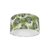 QAZQA Lampenschirme*Baumwoll-Lampenschirm Blattdesign Rund 50/50/25 - Leaf