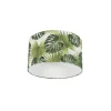 QAZQA Lampenschirme*Baumwoll-Lampenschirm Blattdesign Rund 35/35/20 - Leaf