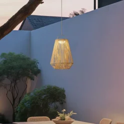 QAZQA Gartenbeleuchtung|Led-Außenleuchten*Böhmische Tischleuchte Beige inkl. LED 3-Stufen-Dimmbar IP54 Solar Wiederaufladbar - Duca