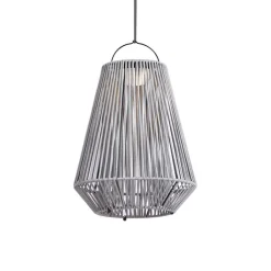 QAZQA Gartenbeleuchtung|Led-Außenleuchten*Böhmische Tischleuchte Grau inkl. LED 3-Stufen-Dimmbar IP54 Solar Wiederaufladbar - Duca