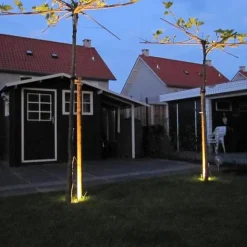 QAZQA Gartenbeleuchtung|Bodenstrahler Außen*Bodeneinbaustrahler für außen Edelstahl gebürstet 10,5 cm IP65 - Basic Square