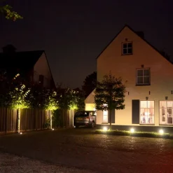 QAZQA Gartenbeleuchtung|Bodenstrahler Außen*Bodeneinbaustrahler für außen Edelstahl gebürstet 10,5 cm IP65 - Basic Square