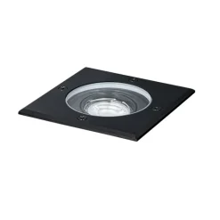 QAZQA Gartenbeleuchtung|Bodenstrahler Außen*Bodenstrahler für den Außenbereich, schwarz, quadratisch, verstellbar, IP65 – Delux