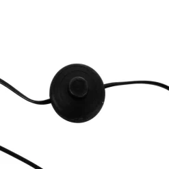 QAZQA Bogenlampen|Stehlampen*Bogenlampe Stahl Stoffschirm weiß 50 cm - XXL