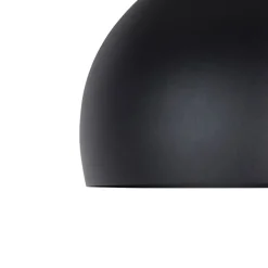 QAZQA Lampenschirme*Bogenlampe XXL Schirm schwarz