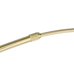 QAZQA Bogenlampen|Stehlampen*Bogenleuchte Messing mit weißem Marmorsockel verstellbar - XXL